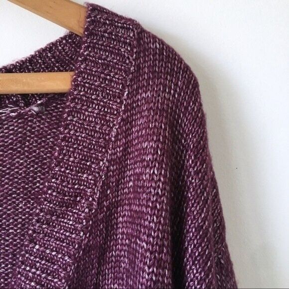 NWT JustFab Open Front Metallic Knit Sweater - Picture 2 of 8